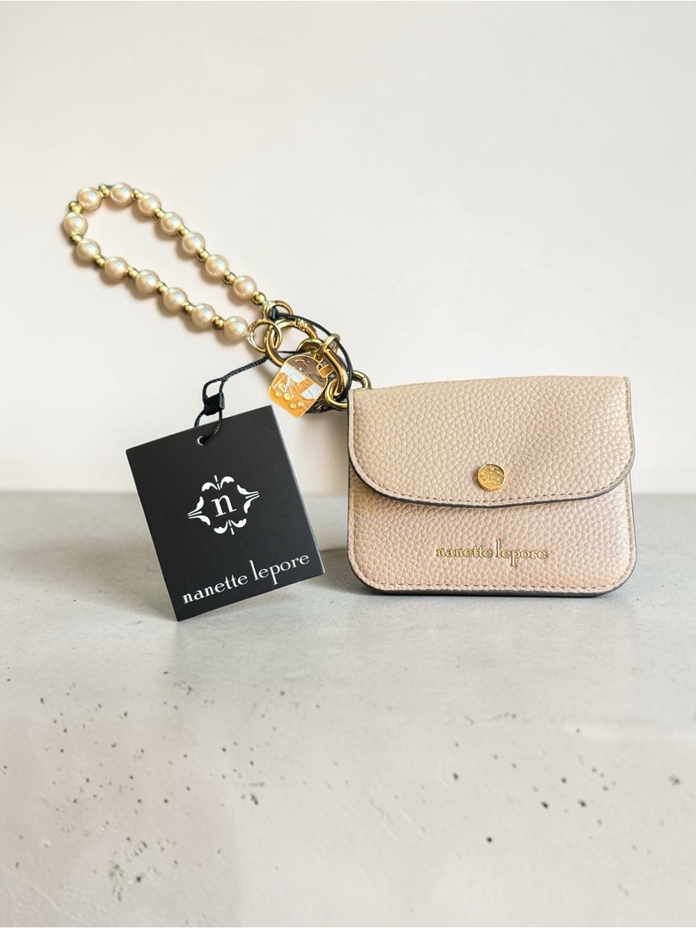 Nanette Lepore Ashlee Hands-Free Wristlet Card Case Wallet NWT